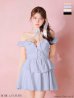 ブルー　モデル：ももか　身長：156cm　着用サイズ：Sサイズ