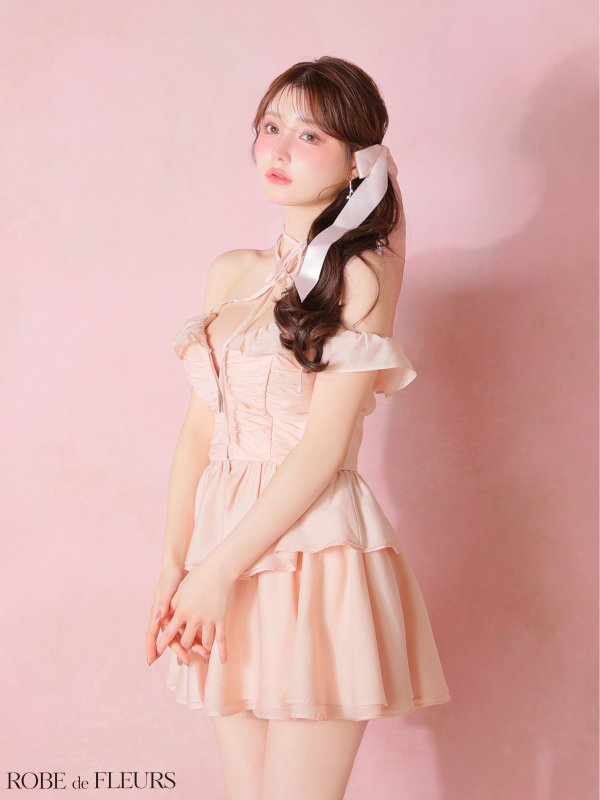 ピンク　モデル：ももか　身長：156cm　着用サイズ：Sサイズ