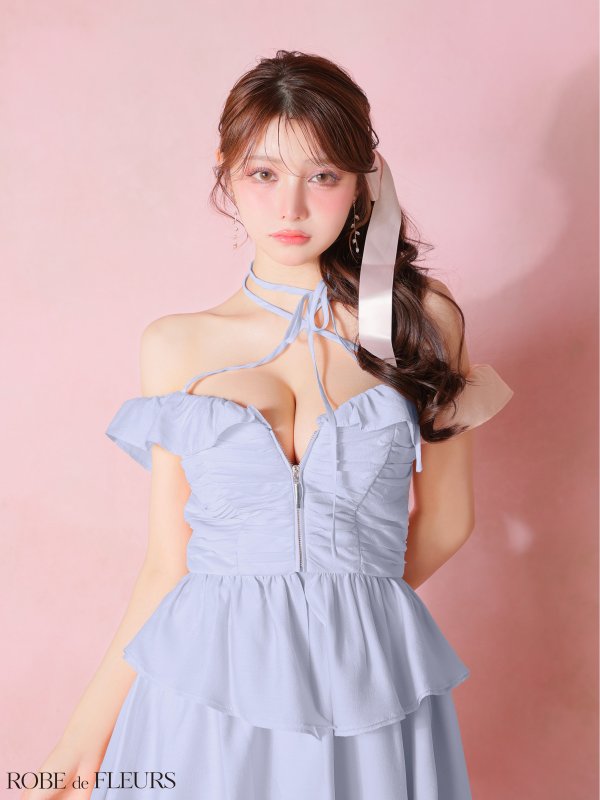 ブルー　モデル：ももか　身長：156cm　着用サイズ：Sサイズ