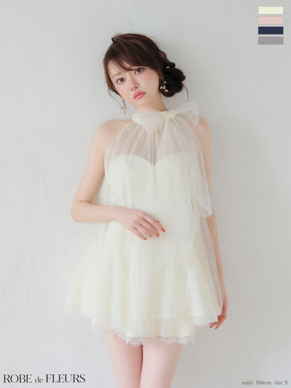 アイボリー モデル：羽澄まり　身長：158cm　着用サイズ：Sサイズ