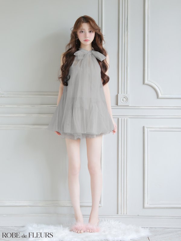 グレー モデル：ももか　身長：156cm　着用サイズ：Sサイズ