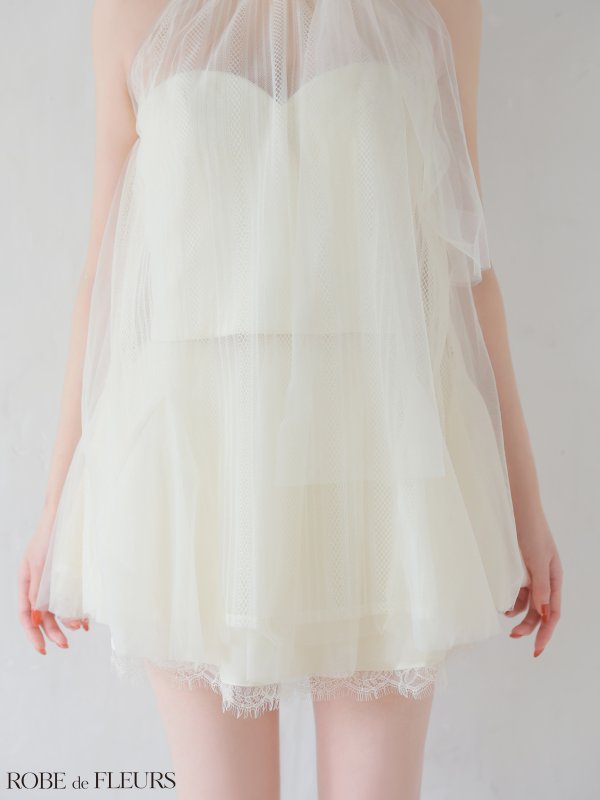 アイボリー モデル：羽澄まり　身長：158cm　着用サイズ：Sサイズ