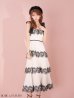 ホワイト×ブラック　モデル：まりん　身長：164cm　着用サイズ：Sサイズ