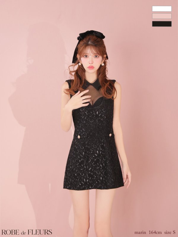 ブラック　モデル：まりん　身長：164cm　着用サイズ：Sサイズ