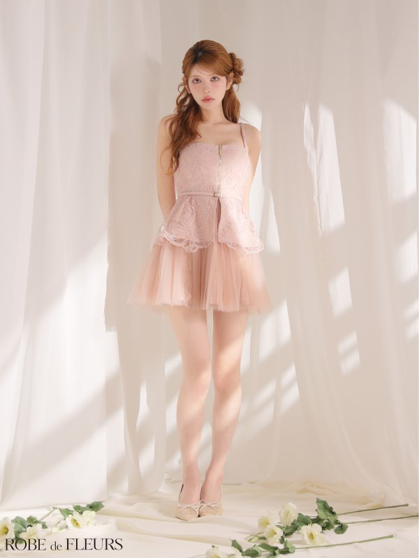 ピンク　モデル：まりん　身長：164cm　着用サイズ：Sサイズ