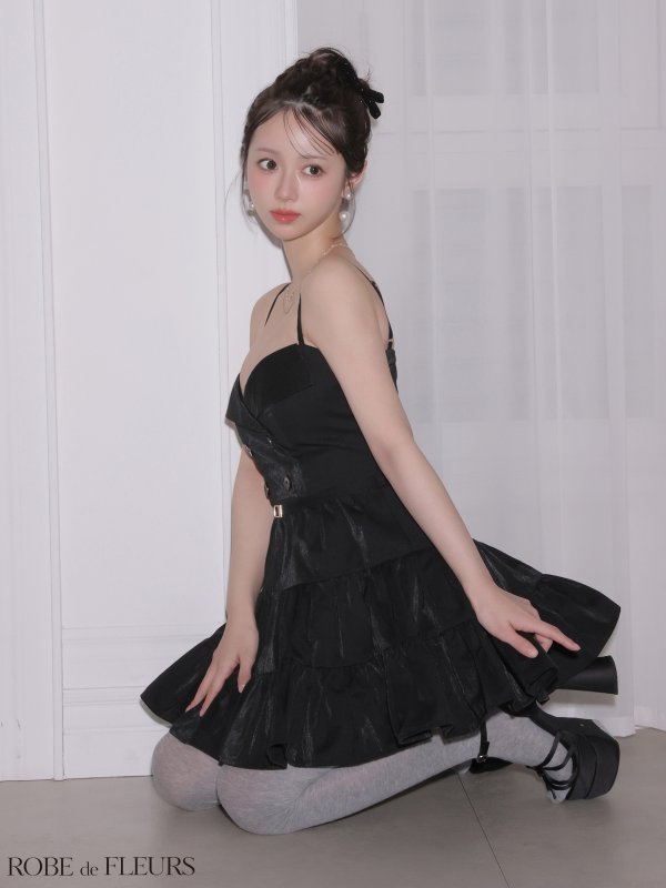 ブラック　モデル：にじほ　身長：160cm　着用サイズ：Sサイズ