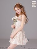 XSサイズあり【ROBE de FLEURS/ローブドフルール】フラワー/ シフォン/ ホルター/ フレア/ ミニドレス/ キャバドレス[OF08]