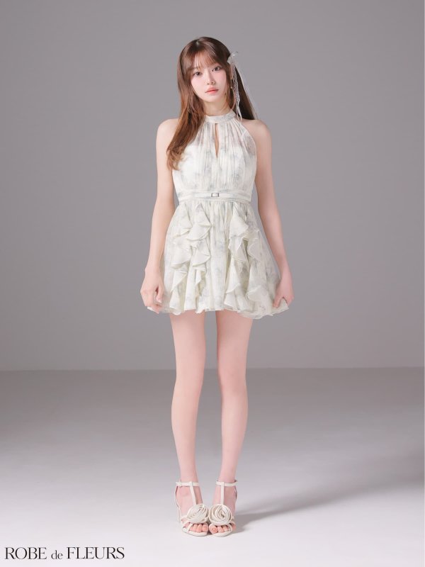 ブルー　モデル：いおり　身長：164cm　着用サイズ：Sサイズ