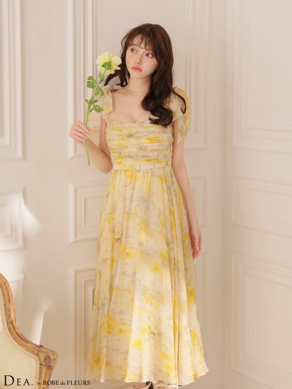 イエロー　モデル：羽澄まり　身長：158cm　着用サイズ：Sサイズ