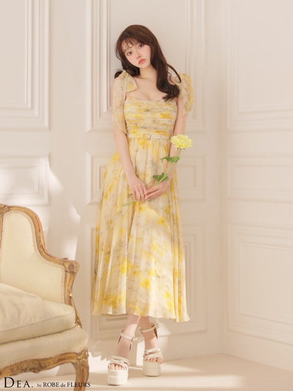 イエロー　モデル：羽澄まり　身長：158cm　着用サイズ：Sサイズ