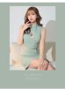 画像30: XSサイズあり【ROBE de FLEURS Glossy/ローブ・ド・フルール グロッシー】セットアップ/ マルチファスナー/ ハイネック/ ノースリーブ/ フロントジップ/ タイト/ ミニドレス/ キャバドレス[OF2]