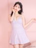 画像21: XSサイズあり【ROBE de FLEURS/ローブドフルール】ショルダービジュー/ 刺繍レース/ フロントジッパー/ フレア/ ミニドレス/ キャバドレス[OF2]