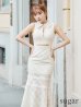 画像4: Lサイズあり【DEA. by ROBE de FLEURS/ディアバイローブドフルール】襟付き/ ウエストカット/ ノースリーブ/ チェック/ マーメイド/ ミモレ丈/ ミディアムドレス/ キャバドレス[OF2]