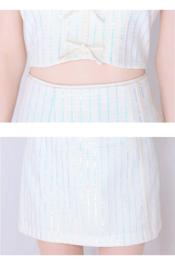 画像33: XSサイズあり【ROBE de FLEURS/ローブドフルール】トリプルミニリボン/ スパンコール/ セットアップ/ ミニドレス/ キャバドレス[OF08]