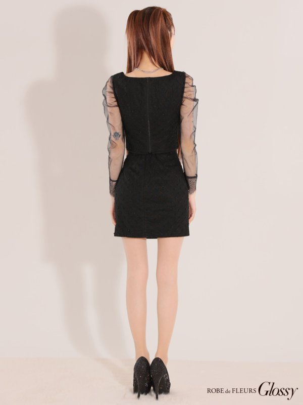 ブラック モデル:みみ 身長:162cm 着用サイズ:Sサイズ