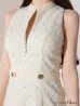 画像23: XSサイズあり【ROBE de FLEURS Glossy/ローブ・ド・フルール グロッシー】フロントジッパー/ ビジュー/ リブ/ ノースリーブ/ タイト/ ミニドレス/ キャバドレス[OF2]