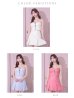 画像11: XSサイズあり【ROBE de FLEURS/ローブドフルール】フロントビジュー/ チェックツイード/ キャミソール/ セットアップ/ フレア/ ミニドレス/ キャバドレス[OF2]