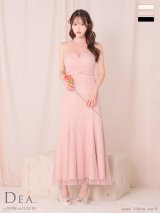 XS-Lサイズあり【DEA.by ROBE de FLEURS/ディアバイローブドフルール】シースルー/ ホルターネック/ チュール/ ワンピース/ ロングドレス/ キャバドレス long[OF2]