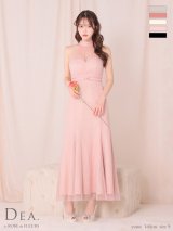 XS-Lサイズあり【DEA./ディア】シースルー/ ホルターネック/ チュール/ ワンピース/ ロングドレス/ キャバドレス long[OF2]