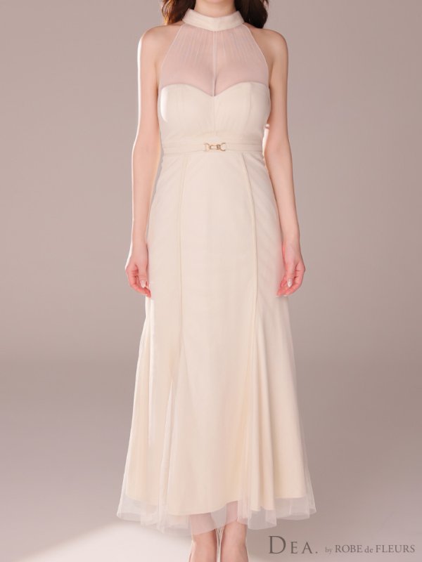 画像8: XS-Lサイズあり【DEA./ディア】シースルー/ ホルターネック/ チュール/ ワンピース/ ロングドレス/ キャバドレス long[OF08]