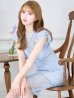 ブルー モデル：ゆめ　身長：160cm　着用サイズ：Sサイズ