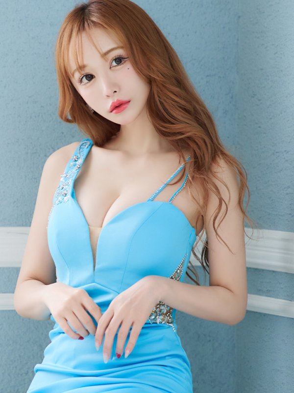 画像10: XSサイズあり【IRMA/イルマ】ワンカラー/ ビジュー/ アシンメトリーショルダー/ シアー/ タイト/ ミニドレス/ キャバドレス【HC02】