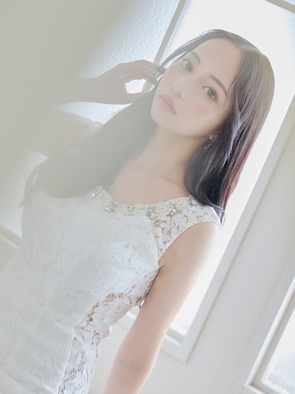 画像3: XSサイズあり【IRMA/イルマ】総レース/ ビジュー/ パール/ ノースリーブ/ スリット/ タイト/ ミニドレス/ キャバドレス【HC02】