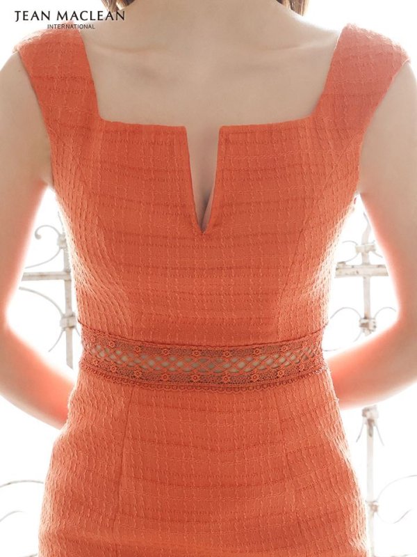 画像13: Lサイズあり【JEAN MACLEAN/ジャンマクレーン】シンプル/ ワンカラー/ ツイード/ ノースリーブ/ マーメイド/ 膝丈/ ミディアムドレス/ キャバドレス【HC02】