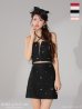 ブラック モデル：まりん　身長：164cm　着用サイズ：Sサイズ