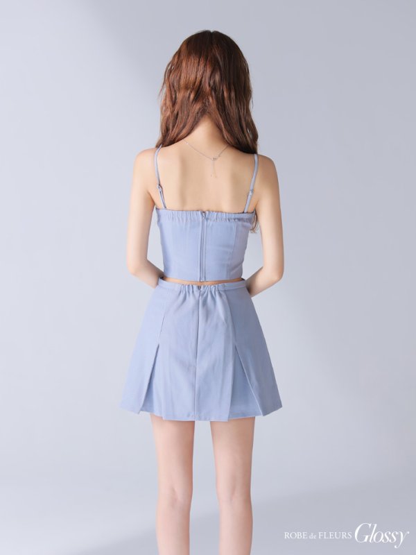 ブルー モデル:みゆ 身長:166cm 着用サイズ:Sサイズ