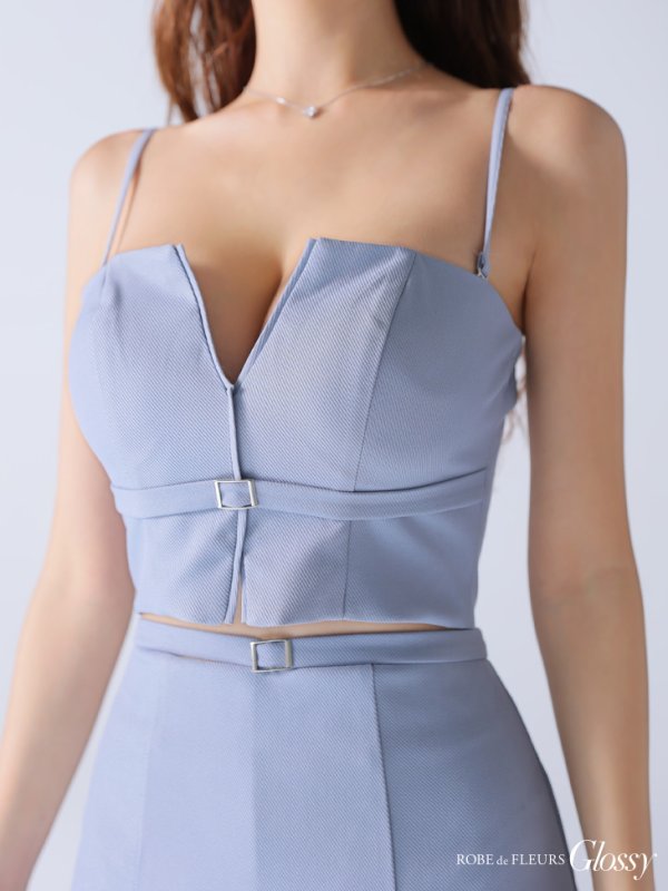 ブルー モデル:みゆ 身長:166cm 着用サイズ:Sサイズ