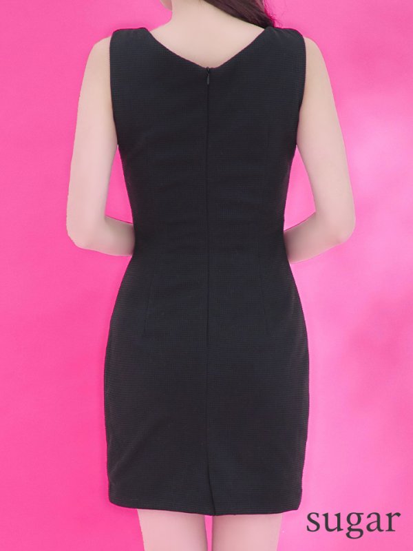 画像11: sugarオリジナルカラー☆XSサイズあり【IRMA/イルマ】シンプル/ ワンカラー/ ボタン/ ノースリーブ/ タイト/ ミニドレス/ キャバドレス【HC02】