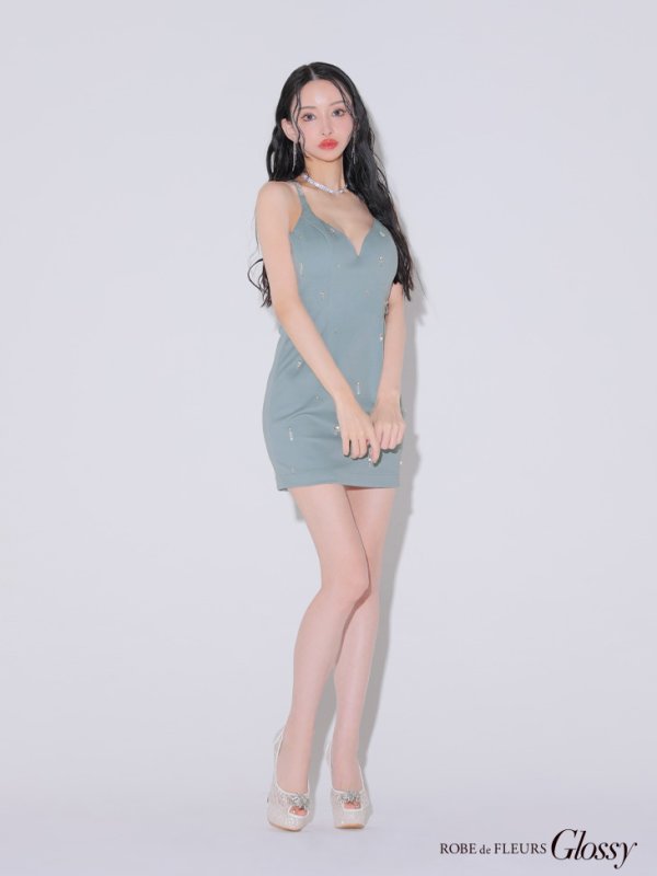 ブルー モデル:まおちゃる 身長:160cm 着用サイズ:Sサイズ