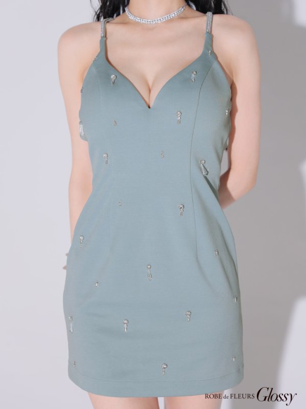 ブルー モデル:まおちゃる 身長:160cm 着用サイズ:Sサイズ