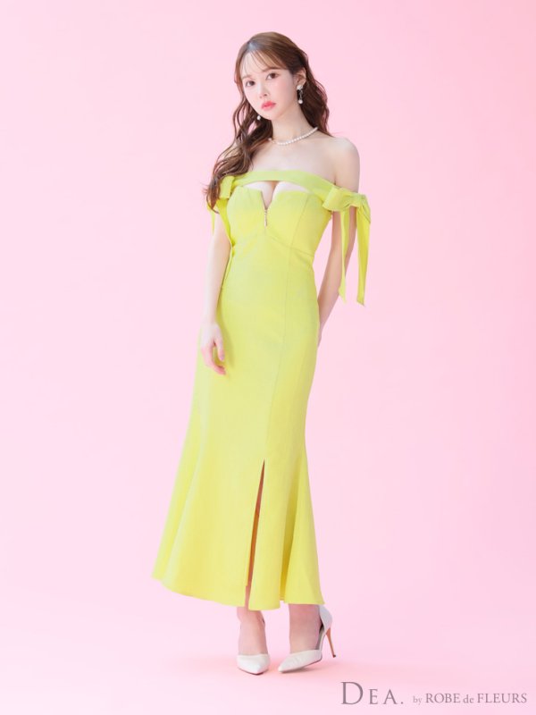 ライムイエロー モデル:ゆめ 身長:160cm 着用サイズ:Sサイズ