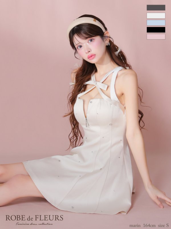 アイボリー モデル：まりん　身長：164cm　着用サイズ：Sサイズ