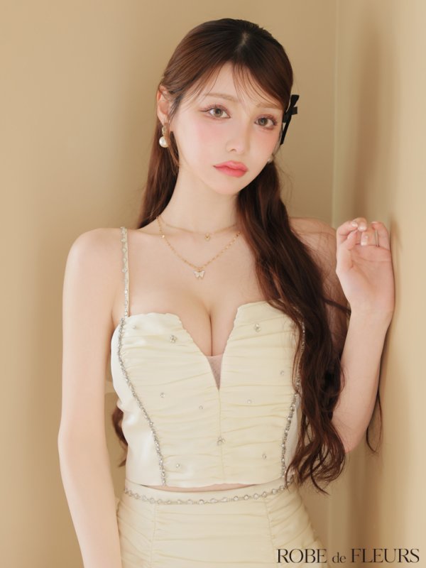 アイボリー　モデル：ももか　身長：156cm　着用サイズ：Sサイズ