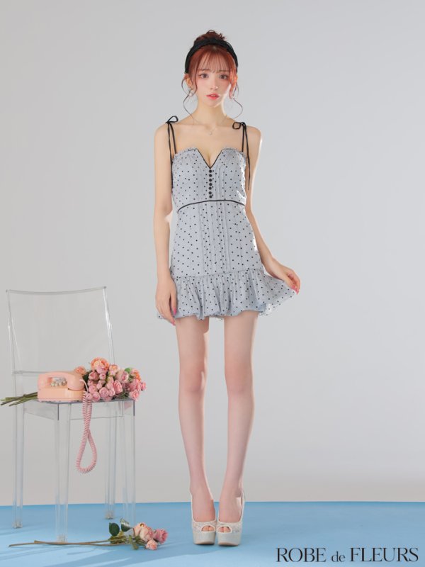 グレー モデル：らいか　身長：163cm　着用サイズ：Sサイズ