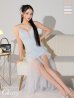 画像20: 【ROBE de FLEURS Glossy/ローブ・ド・フルール グロッシー】バック編み上げ/ スリット/ スパークリーラメ/ ミモレ丈/ ミディアム丈/ ミディアムドレス/ キャバドレスlong[OF2]
