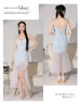 画像23: 【ROBE de FLEURS Glossy/ローブ・ド・フルール グロッシー】バック編み上げ/ スリット/ スパークリーラメ/ ミモレ丈/ ミディアム丈/ ミディアムドレス/ キャバドレスlong[OF2]