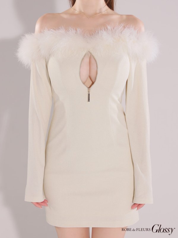 アイボリー モデル:ゆめ 身長:160cm 着用サイズ:Sサイズ