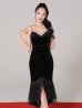 ブラック モデル：まおちゃる　身長：158cm　着用サイズ：Sサイズ