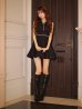 ブラック モデル：まりん　身長：164cm　着用サイズ：Sサイズ