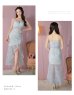 画像10: 【ROBE de FLEURS/ローブドフルール】マーメイド/ レース/ オーガンジー/ フロントジップ/ キャミソール/ セットアップ/ ロングドレス/ キャバドレス[OF2]