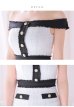 画像13: 【DEA. by ROBE de FLEURS/ディアバイローブドフルール】オフショル/ ゴールドボタン/ ツイード/ チェック/ バイカラー/ タイト/ ミニドレス/ キャバドレス[OF2]