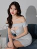 画像17: XSサイズあり【ROBE de FLEURS Glossy/ローブ・ド・フルール グロッシー】バスト＆ウエストカット/ スタッズ/ オフショル/ ミニドレス/ キャバドレス[OF2]