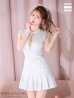 画像3: XSサイズあり【ROBE de FLEURS/ローブドフルール】ノースリーブ/ バストジッパー/ スパンコール/ プリーツ/ フレア/ ミニドレス/ キャバドレス[OF2]