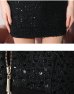 画像12: XSサイズあり【ROBE de FLEURS Glossy/ローブ・ド・フルール グロッシー】ダブルジップ/ スパンコール/ ツイード/ タイト/ ミニドレス/ キャバドレス[OF2]