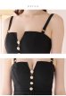 画像13: Lサイズあり【DEA.by ROBE de FLEURS/ディアバイローブドフルール】バストビジュー/ ペプラム/ ロングオーガンジー/ フレア/ ミディアムドレス/ キャバドレス[OF2]