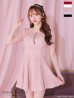 画像26: XSサイズあり【ROBE de FLEURS/ローブドフルール】シースルーレース/ ビジュー/ バストジップ/ 袖あり/ 半袖/ フレア/ ミニドレス/ キャバドレス[OF2]【一部予約商品/5月中旬発送予定】